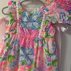 Lilly Pulitzer Baby Dress with Ruffle Sleeves